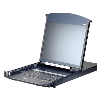 Consola KVM over IP / 16 Puertos / Pantalla LCD 19" / Dual Rail / Dual NIC / Cat5e/6 / Acceso Remoto