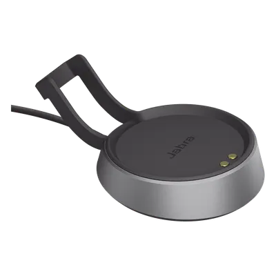 Soporte de carga USB-A / Diseño ergonómico de escritorio / Compatible con diadema profesional / Color negro