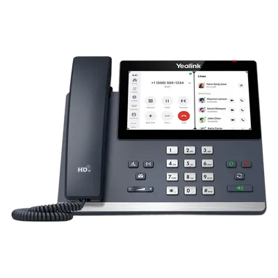 Teléfono IP Empresarial / Pantalla Táctil 7" 1024x600 / Audio HD con Cancelación de Ruido / Wi-Fi Dual Band 433 Mbps / Bluetooth 5.2 / PoE Gigabit / Android 13 Optimizado para Zoom