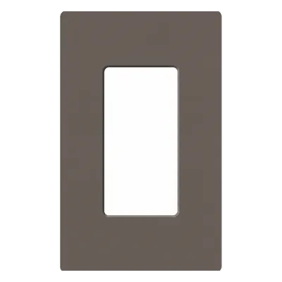Placa de Pared / 1 Espacio / Diseño Sin Tornillos Visibles / 11.9 x 7.4 x 0.7 cm / Color Truffle