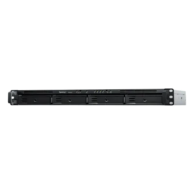 NAS Rack / 4 Bahías / 1U / AMD Ryzen R1600 / 2 GB DDR4 ECC / 570 MB/s Lectura / 530 MB/s Escritura / Dual 1GbE / Actualización 10GbE