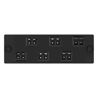 Placa acopladora de fibra PANDUIT FAP6WABLDLCZ LC dúplex OM3/OM4