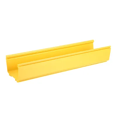 Canaleta para Cableado Estructurado / PVC Rígido / 6x4 Pulgadas / 3 m (9.8 ft) de Largo / Capacidad 3819 Cables / Color Amarillo