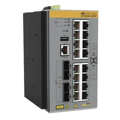 Switch Industrial Capa 3 / 16x PoE+ Gigabit / 4x SFP / TAA / -40°C a 75°C