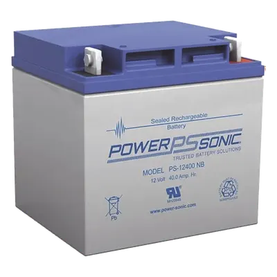 Batería de respaldo / 12V / 40Ah / AGM-VRLA / Terminales T6 / 5 años vida útil / Certificación UL