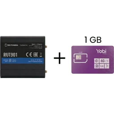 Router celular industrial Teltonika RUT901 con LTE Cat 4 y doble SIM