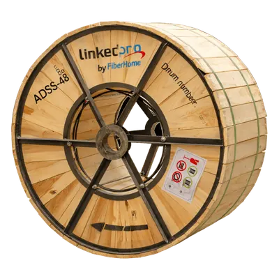 Cable de fibra óptica LINKEDPRO OC-ADSS-ARMD-48C/4KM de 48 hilos