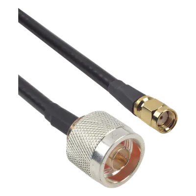 Jumper de 60cm con Cable LP240 y conectores N Macho y SMA Macho Inverso.