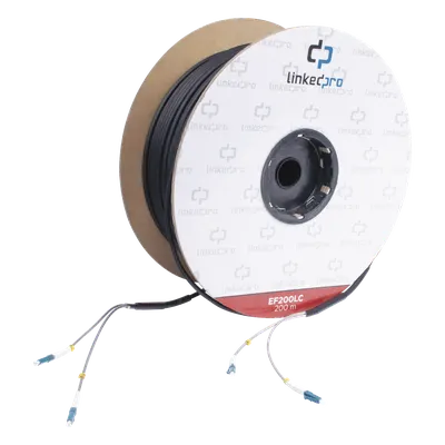Carrete de fibra óptica LINKEDPRO EF-200-LC monomodo de 200 m