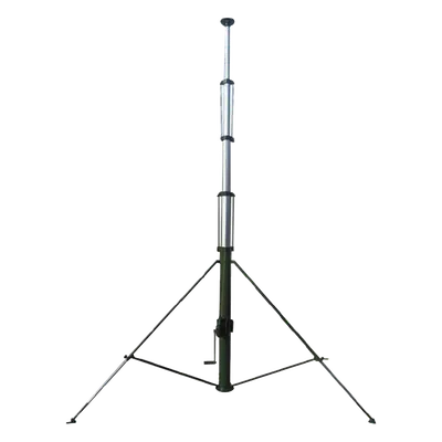 Mástil Telescópico Manual / 12 m (39.4 ft) / Carga 20 kg / Aluminio 6063 / IP65 / 7 Secciones