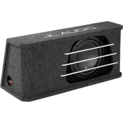 Subwoofer para Coche con Caja / W3v3 10" / 500 W RMS / Impedancia Nominal 2 Ω / Amplificador Recomendado 150-500 W / Cono de Polipropileno Relleno de Minerales / Carcasa con Puertos de Ranura Acoplada a la Cámara / Rejillas con Barras de