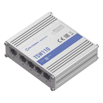 Switch industrial Teltonika TSW110 con 5 puertos Gigabit