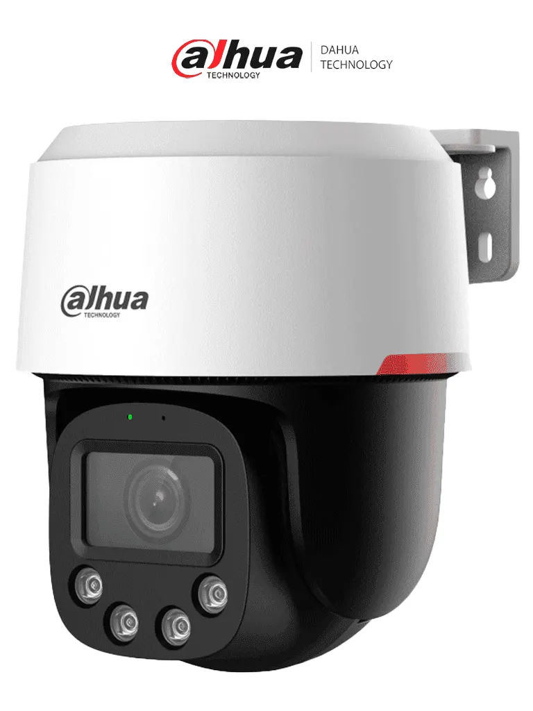 DAHUA DH-SD2C400NA-B-PV-0400-S2-PRO Cámara IP PT de 4Megapixeles/ WizColor/ SMD3.0/ Lente 4mm/ Protección perimetral/ audio bidireccional/ Disuasión activa/ ranura MicroSD/ IP66 y PoE