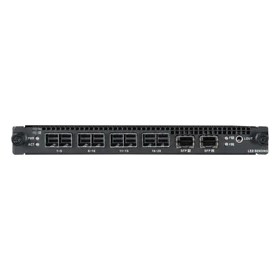 Tarjeta de Salida LED / 4 miniSAS 20 Puertos 1G / 2 Interfaces Ópticas 10G / Resolución 10.4 MP / Audio 3.5 mm