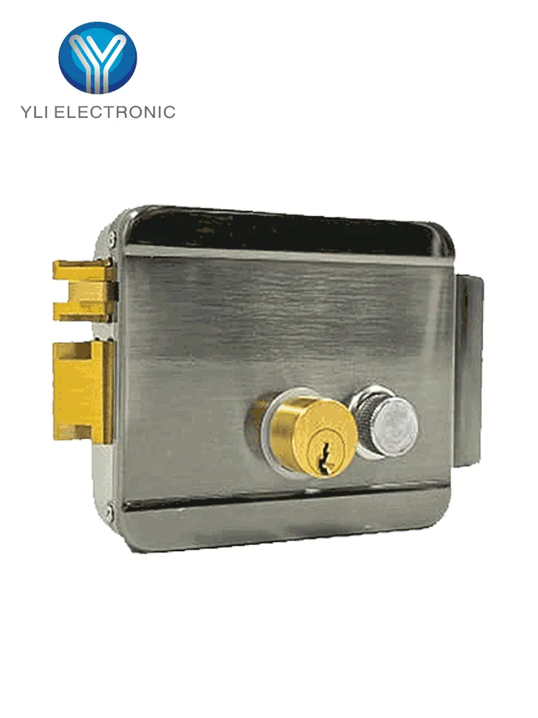 Cerradura eléctrica izquierda YLI ELECTRONIC ABK-702B-L de 12 V