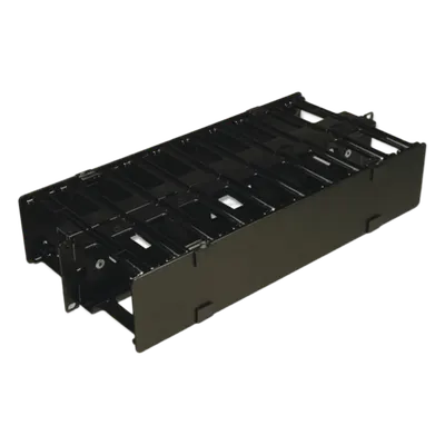 Organizador de Cable Horizontal / Doble Profundidad 6in (152mm) / Rack 19in / 2UR / Alta Densidad