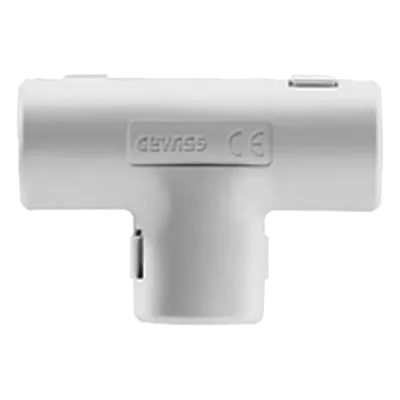 Unión en T GEWISS DX-40-225 de PVC autoextinguible para tubo de 25 mm