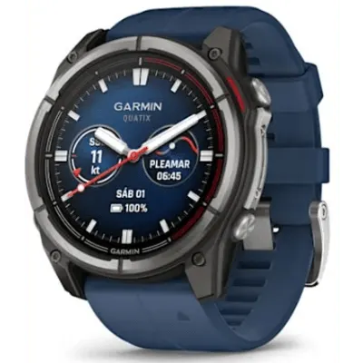 Smartwatch / Pantalla AMOLED 1.4" / GPS Multibanda / Resistencia 10 ATM / Batería 29 Días / Titanio y Zafiro / 32 GB / Monitoreo Salud Avanzado