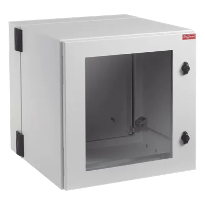 Gabinete Industrial / 12 UR / NEMA 12 / IP55 / IK10 / Montaje en Pared / 24x24x30 pulgadas / Acero / Ventana Abatible