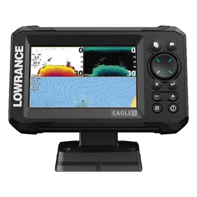 Ecosonda / Pantalla IPS 5 pulgadas / Transductor 50/200 kHz / CHIRP / DownScan 800 kHz / C-MAP Discover
