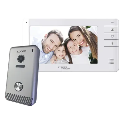 Videoportero KOCOM KCVS701EBC/KCS81MU con monitor de 7 pulgadas