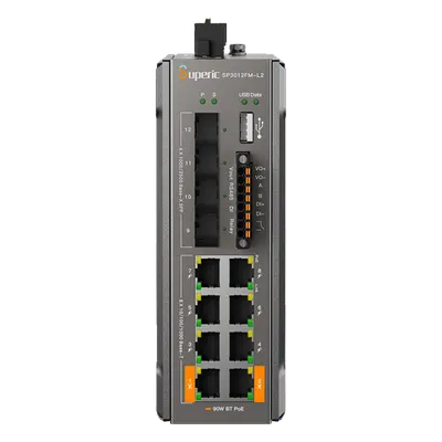 Switch PoE industrial administrable WI-TEK SP3012FM-L2(V3) de 240 W