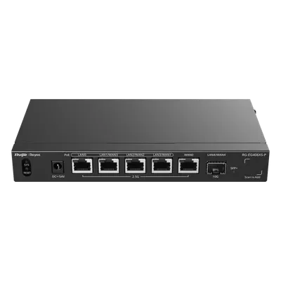 Router SD-WAN Ruijie RG-EG406XS-P con balanceo de 5 enlaces