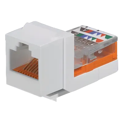 Módulo jack Keystone Panduit NK5E88MWHY Cat 5e RJ45 blanco