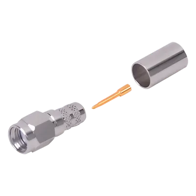 Conector SMA macho RF Industries RSA-3000-X para cables RG-8/X