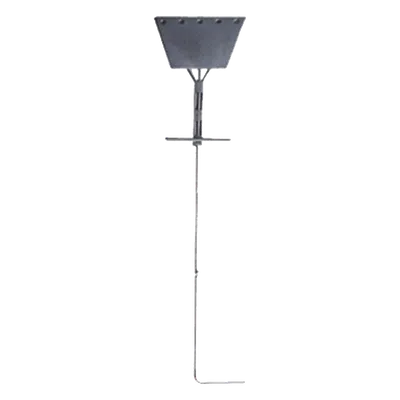 Ancla de Piso Tipo Paleta / 5 Orificios 1" / Acero ASTM A36 / Altura 210 cm / Galvanizado en Caliente / Viento 175 km/h