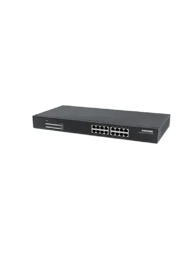 Intellinet - 560993 Switch PoE+ de 16 puertos Gigabit Ethernet