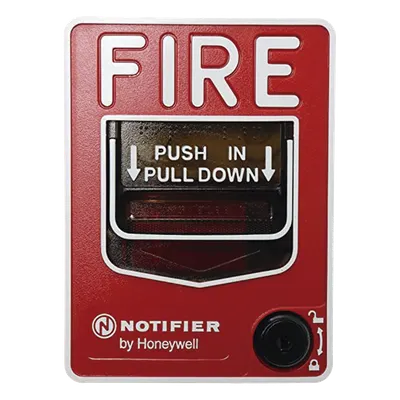 Estación Manual de Pull Inalámbrica NOTIFIER NBG-12WL, Doble Acción, Reset por Llave