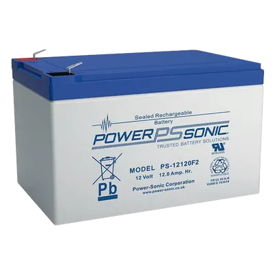 Batería de respaldo Power Sonic PS-12120-F2 AGM de 12 V y 12 Ah