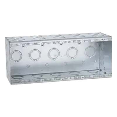 Caja eléctrica multigang RACO HUB-699 de 5 espacios y 29 entradas