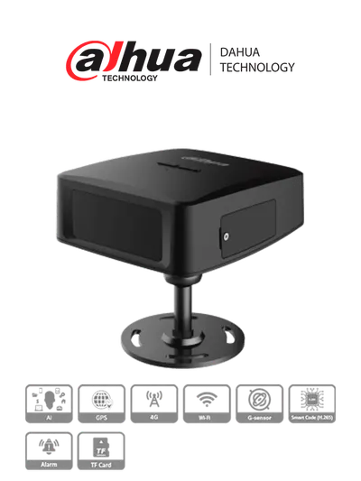 DAHUA DAE-CDMS8113-GFW -Camara para Tablero Vehicular de 1.3 Mp / DSM 720p/ Campo de Vision 55°/ Micrófono y Altavoz Integrado/ 4G/ GPS/ WiFi/ Admite Camaras Moviles HDCVI Externas/Compatible con Mobile Center