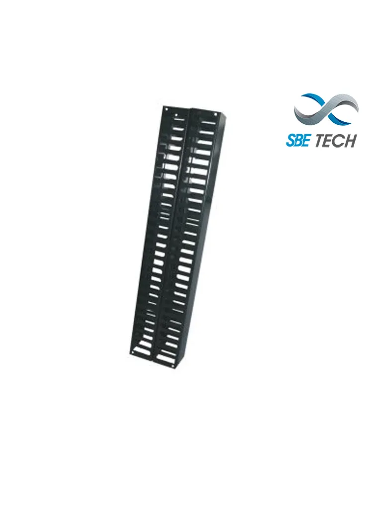 Organizador vertical doble SBE TECH SBE-OV40UR de 40 UR para rack