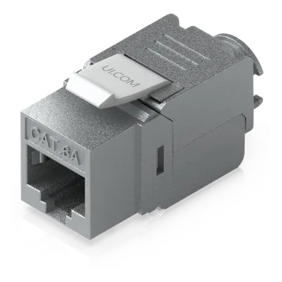 Jack Keystone Ubiquiti UACC-KEYSTONE-JACK-C6A Cat6A, paquete de 12