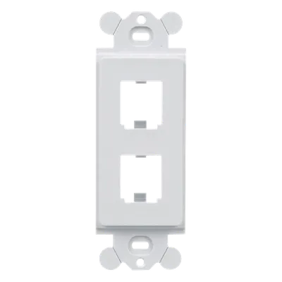 Marco dúplex PANDUIT CFG2WH para dos módulos Mini-Com