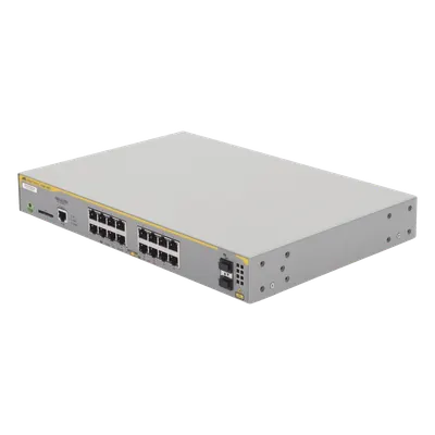 Switch Administrable Capa 3 / 16 Puertos Gigabit / 2 Puertos SFP / 26.8 Mpps / 1U Rack / 1.44 x 13.43 x 9.09 pulgadas