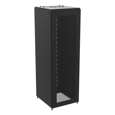 Gabinete de Telecomunicaciones / 600 mm Ancho / 1000 mm Profundidad (3.28 ft) / 45 UR / Puertas Perforadas / Color Negro