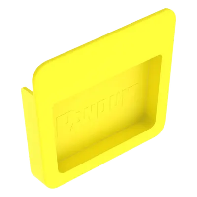 Tapa final Panduit FREC4X4LYL para canaleta FiberRunner 4x4