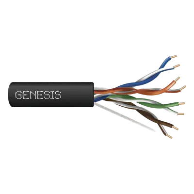 Cable UTP Cat6 GENESIS 6360-1108 de cobre sólido y 305 m
