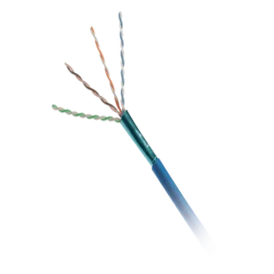Bobina de Cable UTP / Cat6A / 23 AWG / CMP Plenum / 305 m (1000 pies) / Azul