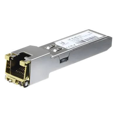UFiber Módulo Ethernet RJ45 a SFP+ 1/10 Gbps, distancia hasta 100 m (1 Gbps) o 30 m (10 Gbps)