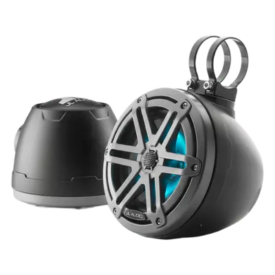 Par de Altavoces Marinos JL de 6.5 Pulgadas / Coaxial Cerrado / 75W RMS / 89.5 dB SPL / 4Ω / Iluminación LED Transflective™ y RGB / Cúpula de Seda / Cono de Polipropileno