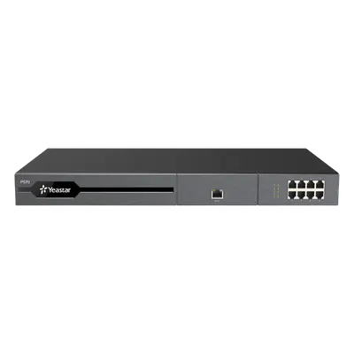 Conmutador IP PBX Enterprise / 300 a 500 Usuarios / 60 a 120 Llamadas Simultáneas / 16 Puertos FXO/FXS / 2 Puertos E1/T1/PRI / Hot Standby