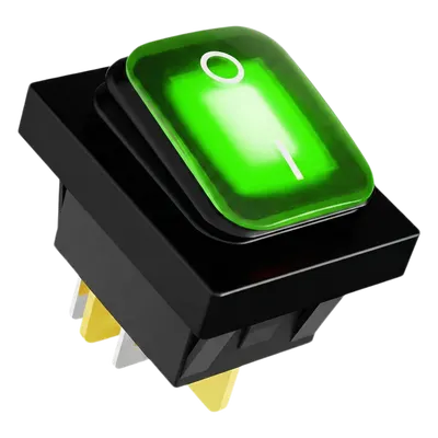 Interruptor industrial AccessPRO APB-03121-G con LED verde e IP65