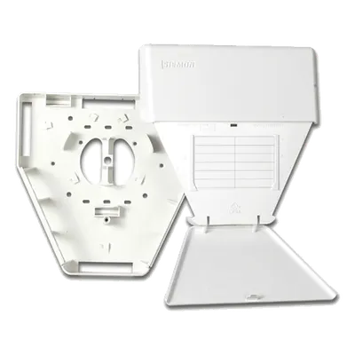 Salida Multiusuario de Telecomunicaciones / 18 Módulos MAX / 26 Puertos Fibra / Montaje Superficie / 200.2 x 200.2 x 57 mm / 7.88 x 7.88 x 2.25 in / Blanco