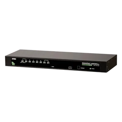 Conmutador KVM VGA de 8 puertos / Control de 64 computadoras / Resolución 2048x1536 / USB-PS/2 / Montaje Rack 19" / 1U