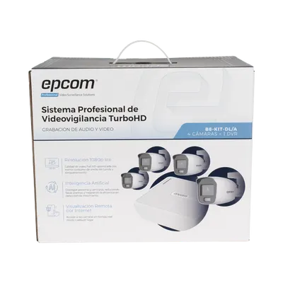 Kit de videovigilancia EPCOM PROFESSIONAL B8-KIT-DL/A con 4 cámaras
